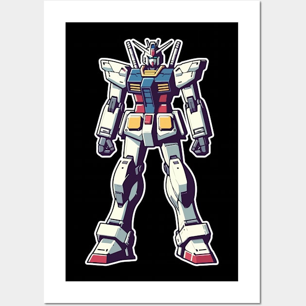 Gundam RX 78 Wall Art by Chibi Pops